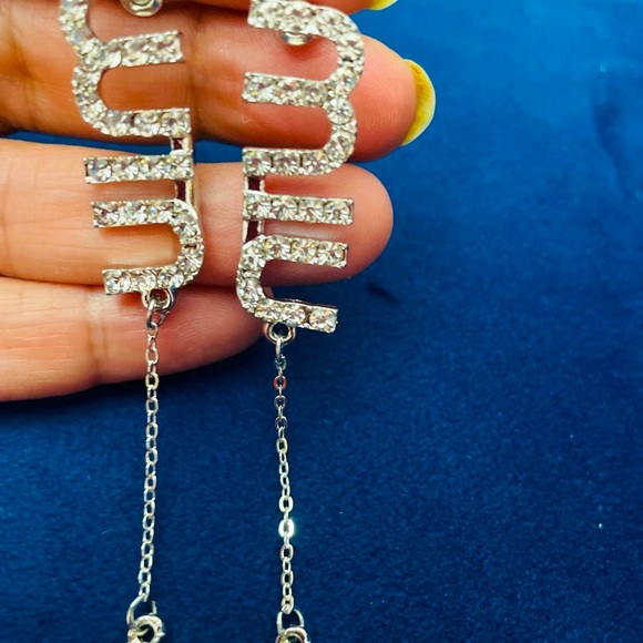 Austrian crystal silver earrings perfect for special occasions - Picture 2 of 5